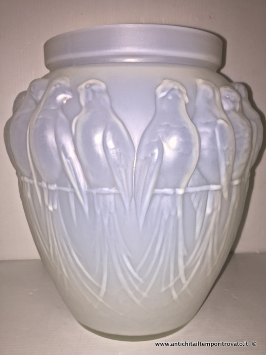 Oggettistica d`epoca - Vetri e cristalli - Vaso di Etling Vaso in vetro opalescente Etling - Immagine n°6  