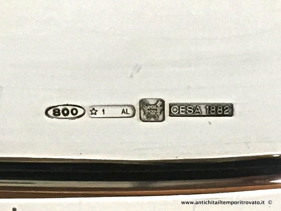 Argenti antichi - Oggetti vari in argento  - Grande vassoio in argento CESA - Immagine n°6  