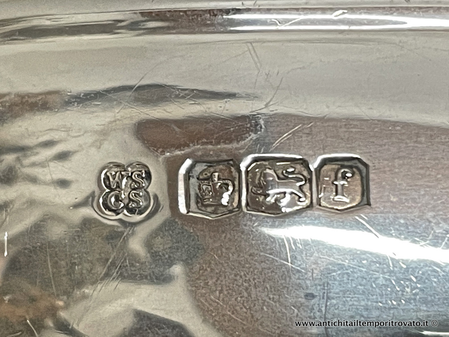 Argenti antichi - Caffettiere e teiere - Antica teiera inglese in argento 925 - Immagine n°8  