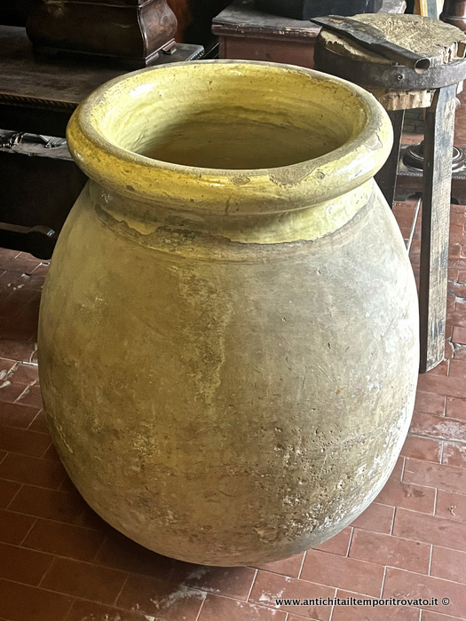 Sardegna antica - Tutto Sardegna - Antico ziru sardo in terracotta invetriata Su ziru, grande anfora sarda - Immagine n°3  