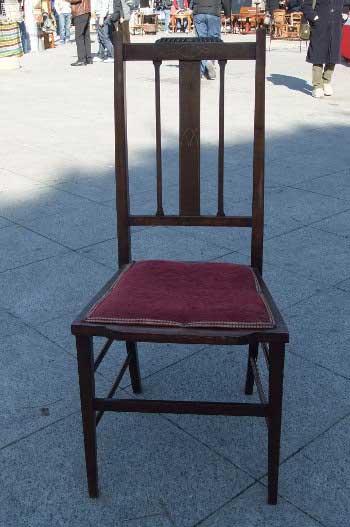 Coppia di sedie filettate - Lotto 2 sedie antiche