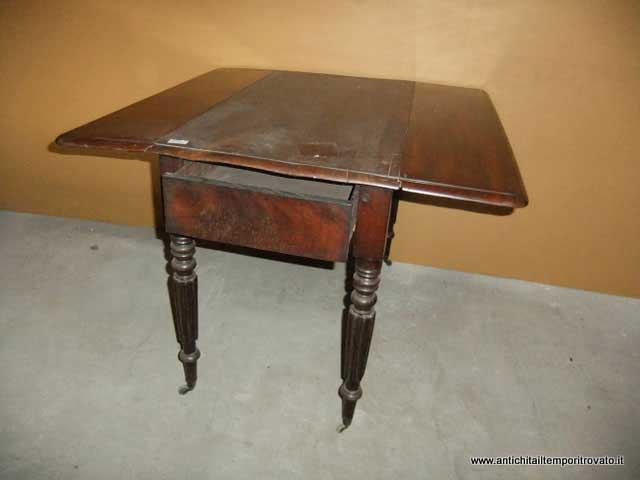 Mobili antichi - Tavoli a bandelle  - Sutherland table Tavolo con ali ribaltabili - Immagine n°3  