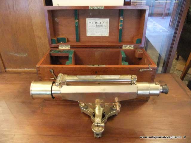 Tacheometro d`epoca in ottone - Antico tacheometro Inglese Stanley`s