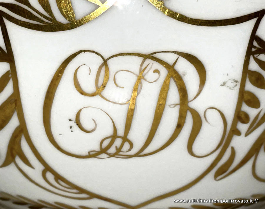Oggettistica d`epoca - Vasi - Antico vaso da notte Vecchia Parigi Antico vaso da notte in porcellana - Immagine n°5  