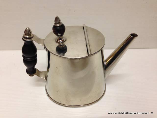 Antica caffettiera Mandal silver - Caffettiera innafiattoio