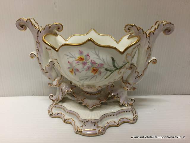 Vaso inglese in porcellana - Antico vaso in porcellana