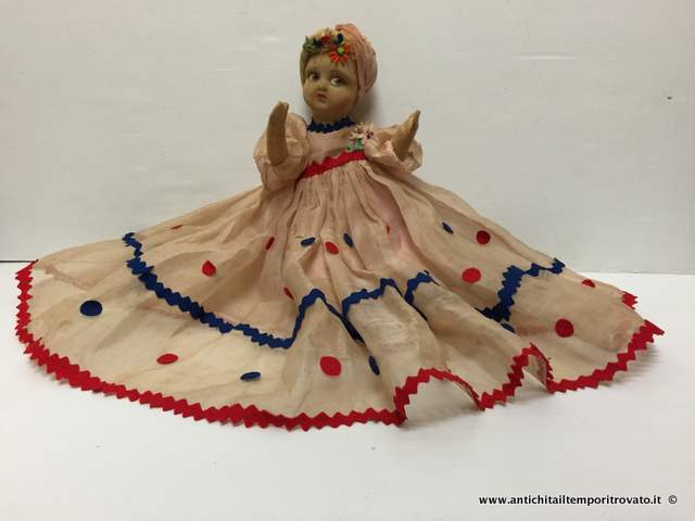 Bambola lenci con vestito originale - Vecchia Lenci