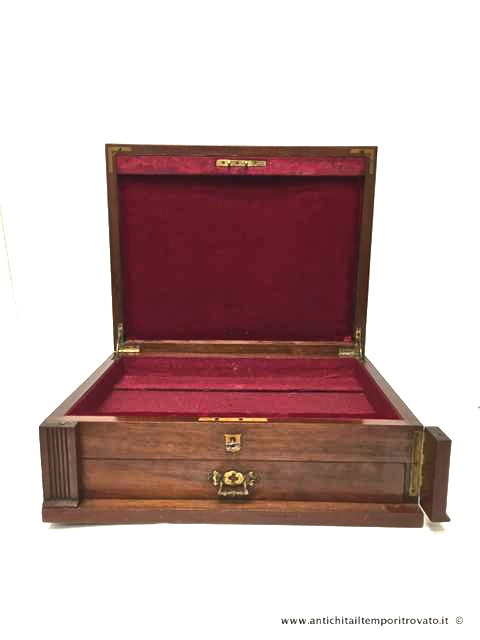 Oggettistica d`epoca - Scatole varie - Antica scatola in mogano Antica scatola Edoardiana - Immagine n°4  