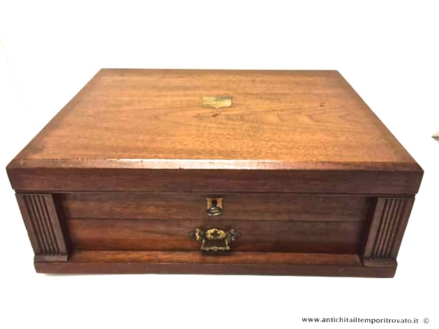 Oggettistica d`epoca - Scatole varie - Antica scatola in mogano Antica scatola Edoardiana - Immagine n°9  