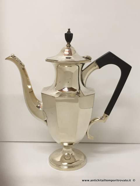 Antica caffettiera ottagonale - Caffettiera William Hutton