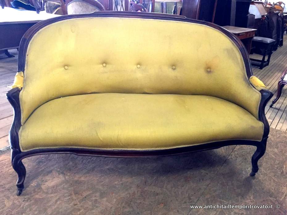 Divano in palissandro - Antico sofà