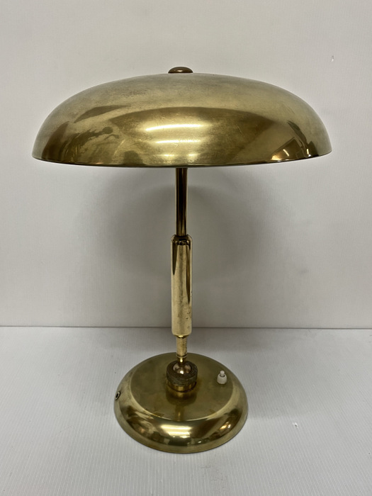 Antica lampada ministeriale da tavolo di Giovanni Michelucci per Lariolux doppio snodo - Lampada da tavolo in ottone design italiano anni 50