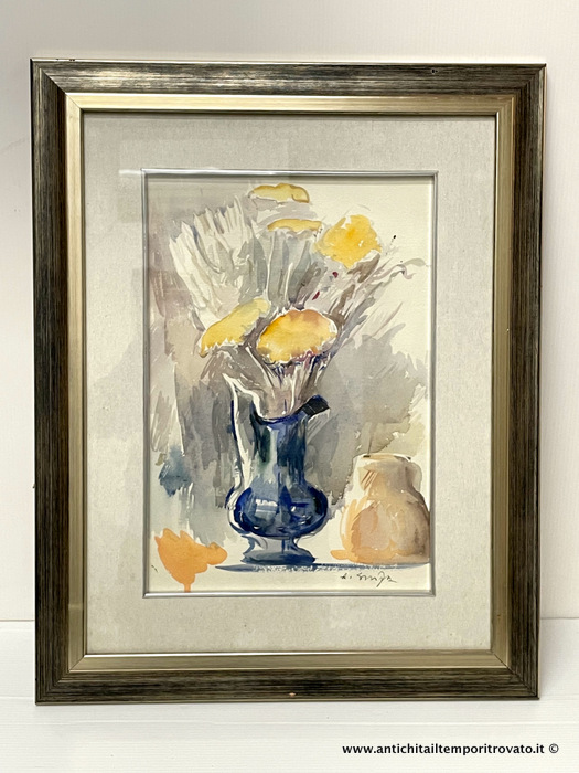 Acquerello di Antonio Corriga 1960 - Acquerello su cartoncino di Antonio Corriga