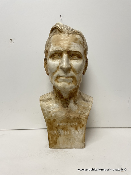 Antichita' il tempo ritrovato - Antico mezzo busto del Marchese Basilio Puoti